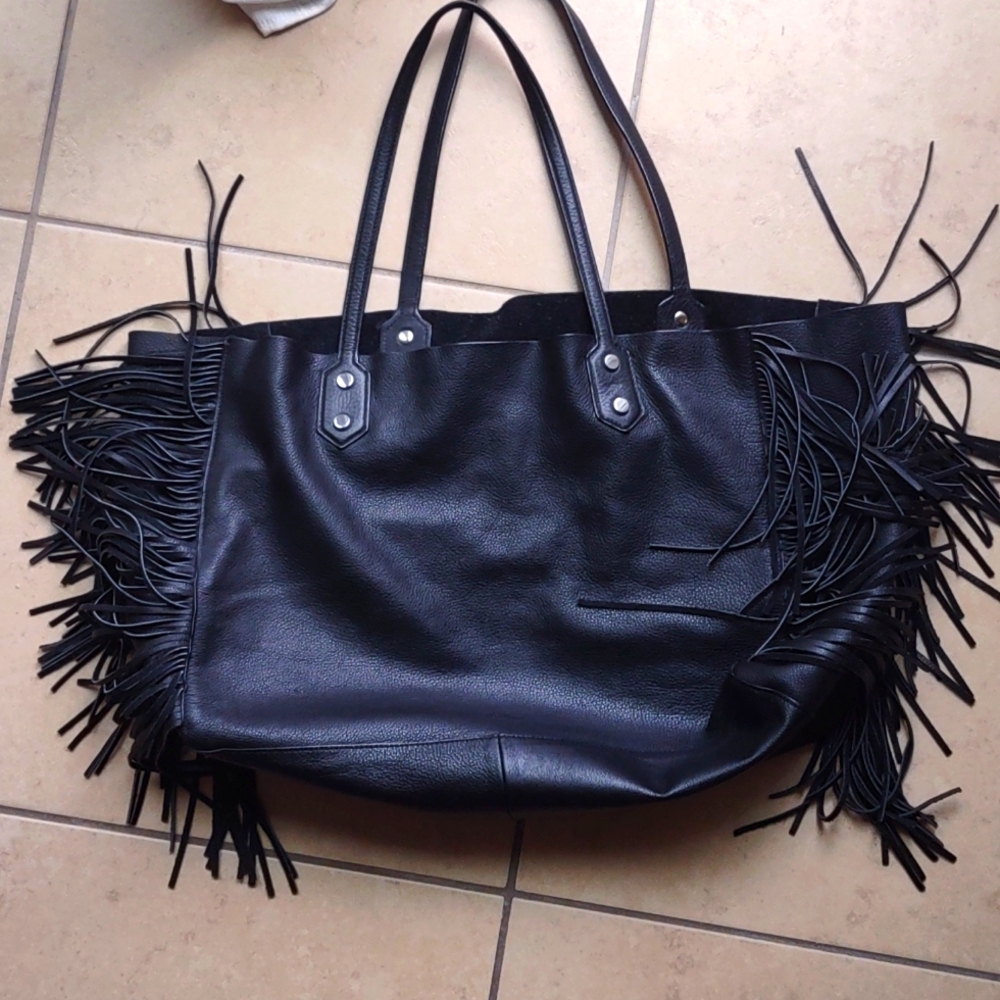 Sam Edelman Payton Fringe tote handbag - Picture 3 of 6